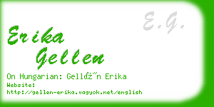 erika gellen business card